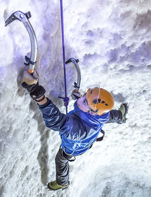 Ice Climbing at Vertical Chill in Covent Garden, London