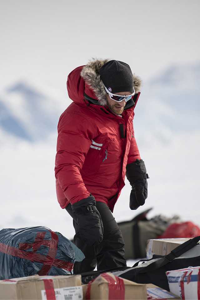 Ben Saunders at base camp in Antarctica