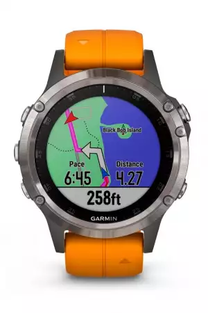 The Garmin Fenix 5 Plus Sapphire Ti uses TopoActive mapping with Garmin's own Trendline popularity routing The Garmin Fenix 5 Plus Sapphire Ti uses TopoActive mapping with Garmin's own Trendline popularity routing