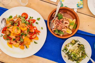 A long-table banquet by Yotam Ottolenghi at Wilderness festival