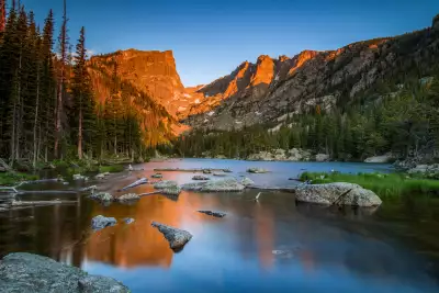 A lake in Rocky Mountain National Park, Colorado