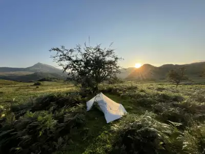 Sleeping spot near Crimpiau and Capel Curig