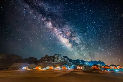Bubble tents in Wadi Rum