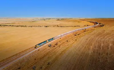 The train passing through Clare Valley