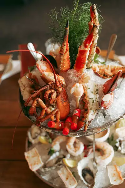 The seafood tower at Everetts The seafood tower at Everetts