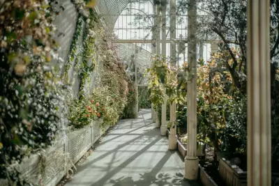 Glasshouse at National Botanical Gardens in Dublin