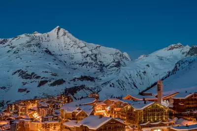 Tignes at dusk