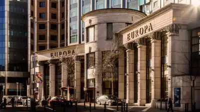 Exterior at the Europa Hotel, the most bombed hotel in Europe