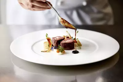 Plating up a dish