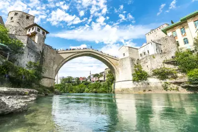 The Stari Most in Mostar, rebuilt in 2004 The Stari Most in Mostar, rebuilt in 2004