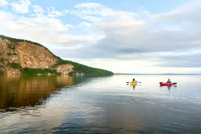 Kayakers on Moosehead Lake