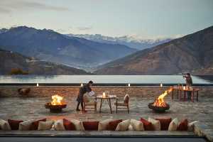 The courtyard at Six Senses Thimphu