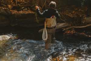 Fly fishing in Maggie Valley