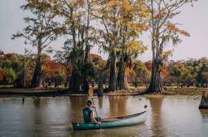 Kayaking on Atchafalaya Swamp