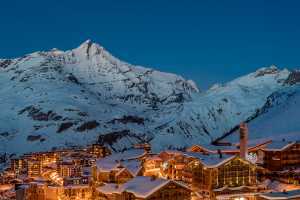 Tignes at dusk
