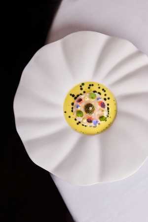 The Orkney scallop ceviche at Michael Caines at The Stafford