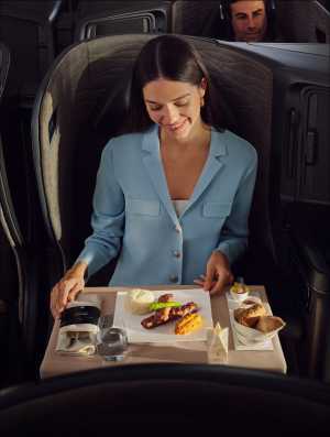 Turkish Airlines meals are made with nearly 85% local Turkish ingredients