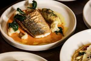 Sea bass at Home Belfast