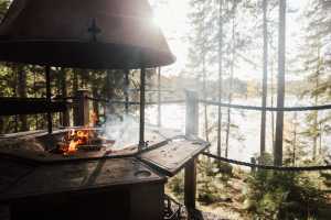 Fire pit in Kukuljarvi