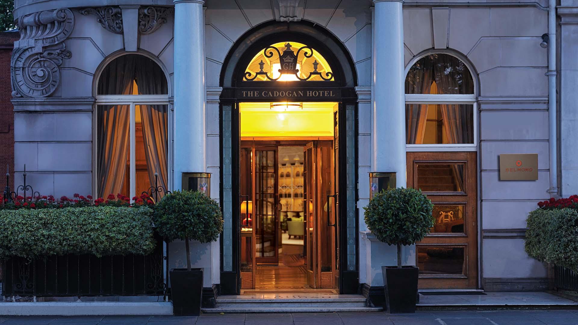Entrance of the newly refurshbished Belmond Cadogan Hotel in London Entrance of the newly refurshbished Belmond Cadogan Hotel in London