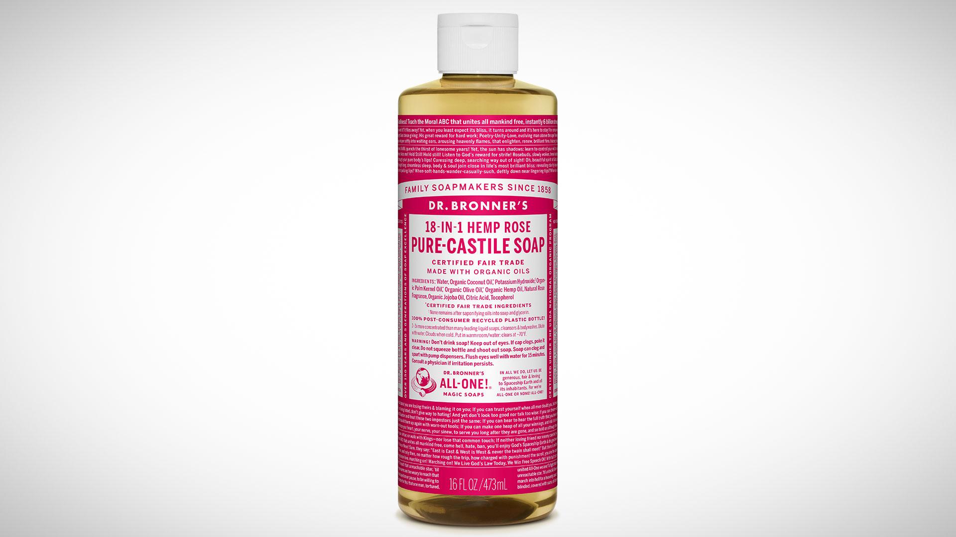 Dr Bronner's 18-in-1 rose soap Dr Bronner's 18-in-1 rose soap