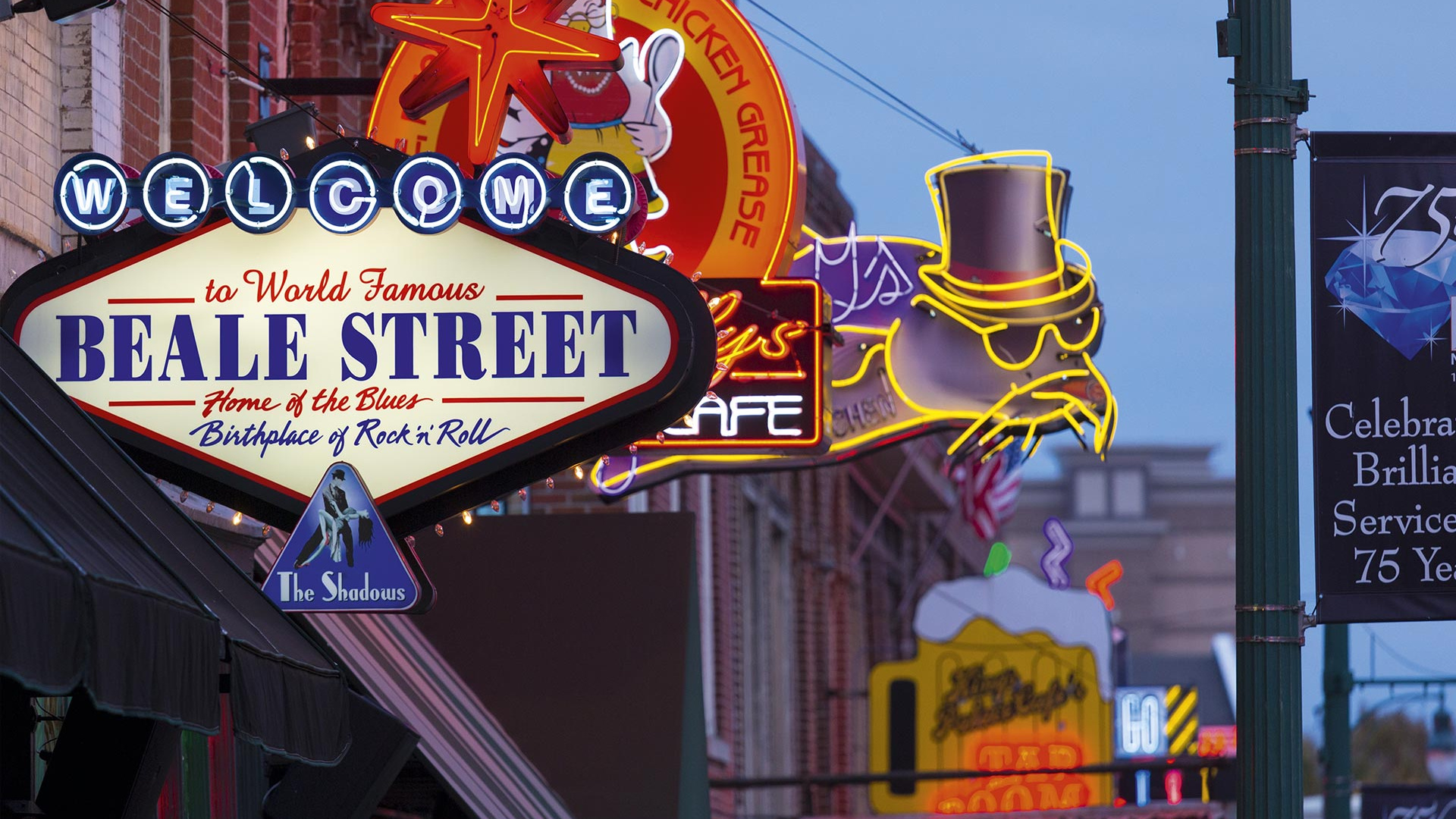 Beale Street neon lights, Memphis USA Beale Street neon lights, Memphis USA