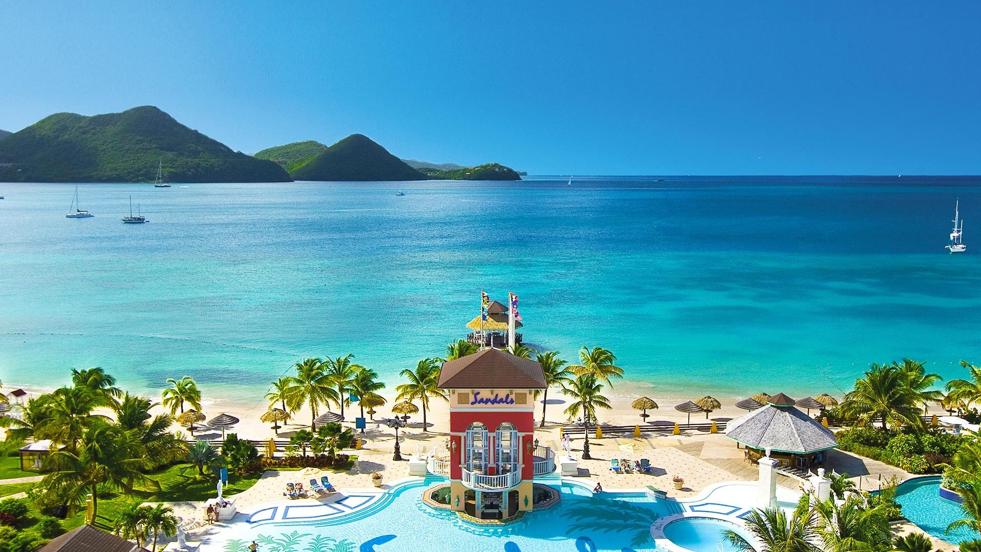 Sandals Grande Saint Lucian pool Sandals Grande Saint Lucian pool