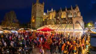 The Christmas market at Exeter