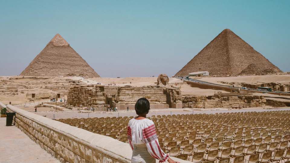 The pyramids at Giza