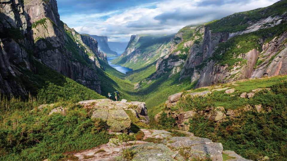West Brook Pond Fjord in eastern Newfoundland