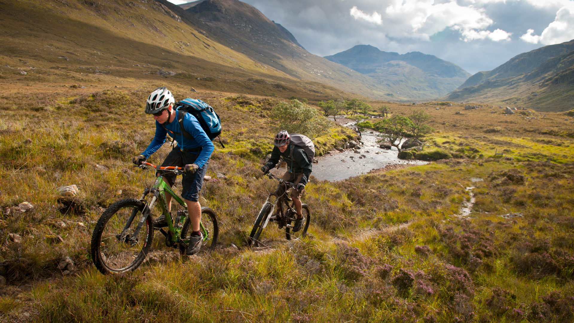 Mountain biking in the hills of Scotland Mountain biking in the hills of Scotland