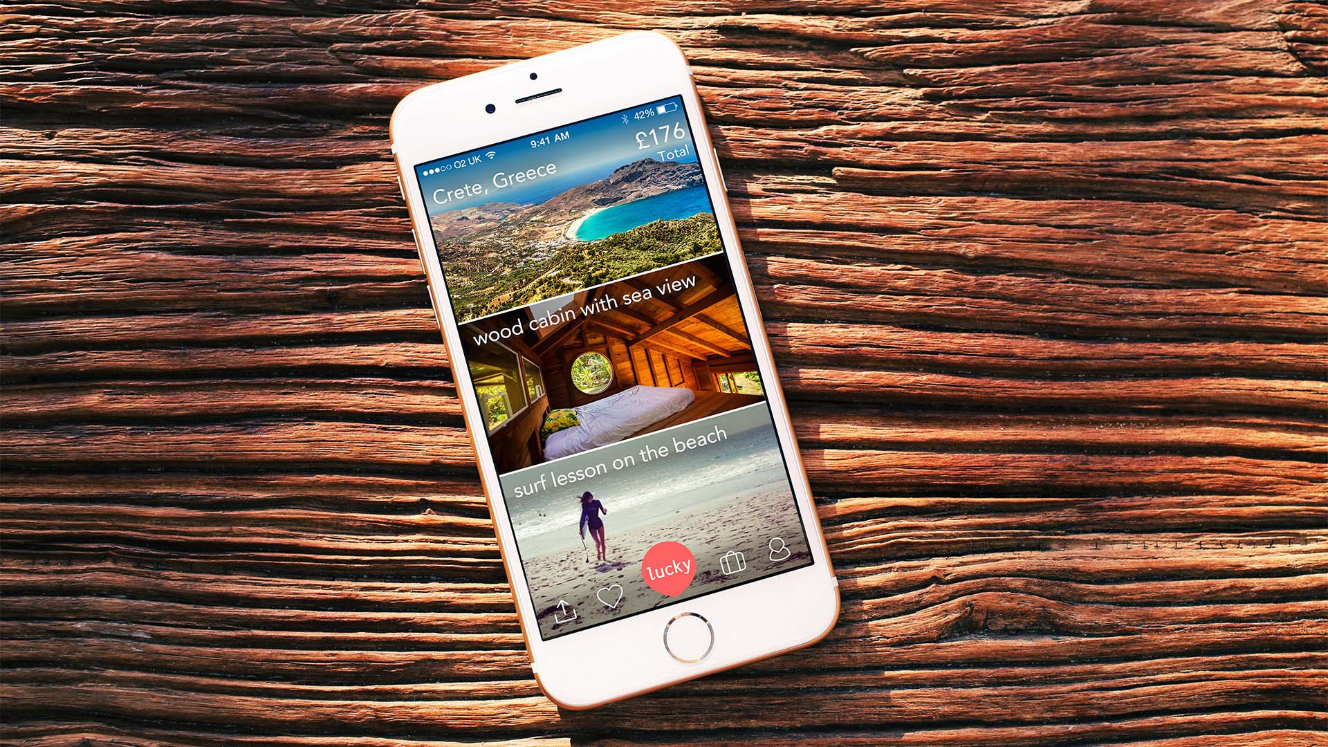 LuckyTrip travel app for Iphone LuckyTrip travel app for Iphone