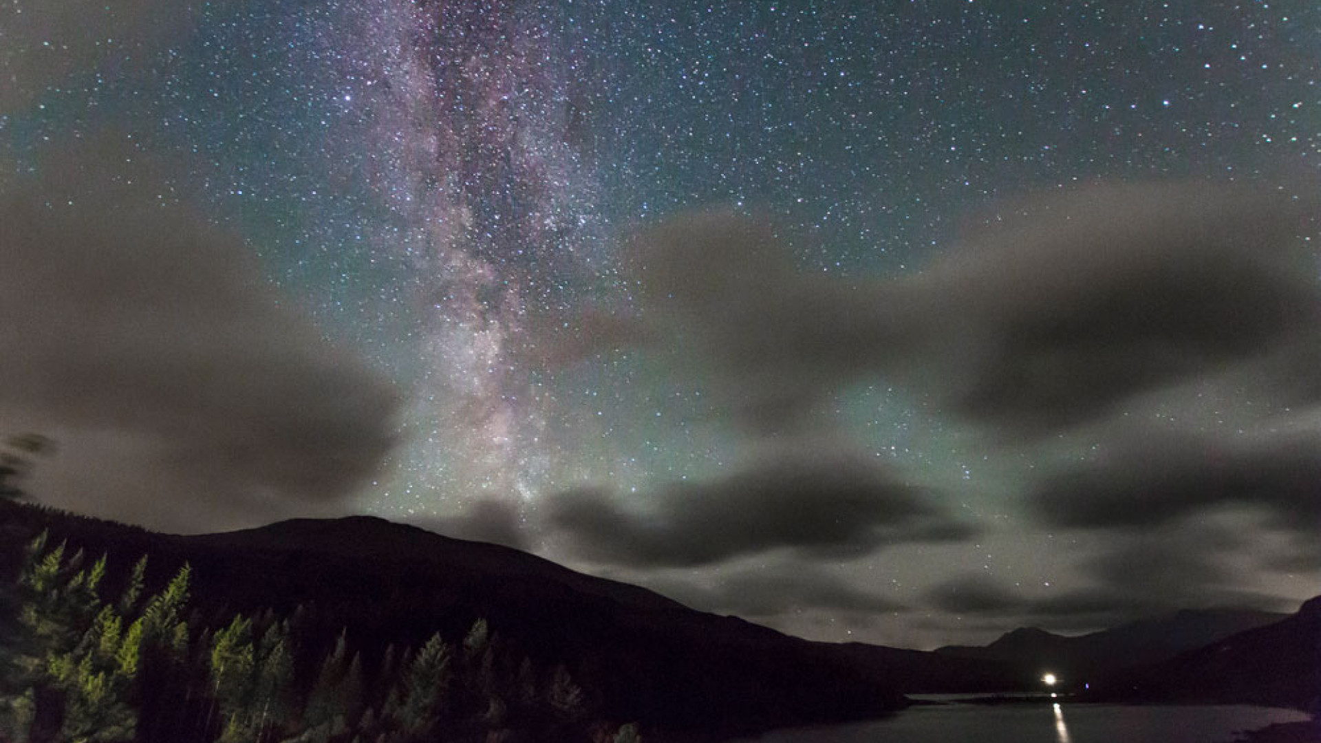 Meteors across the night sky in Capel Curig, Wales Meteors across the night sky in Capel Curig, Wales