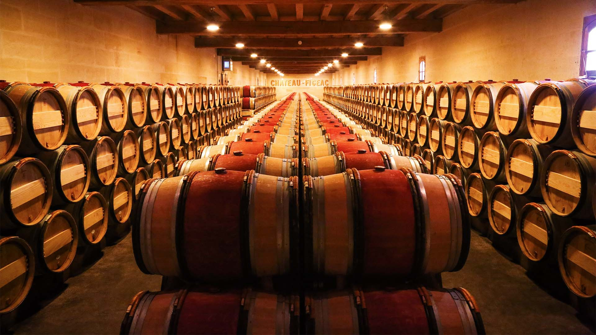 Barrels of wine at Châteua Figeac winery, St-Émilion, Bordeaux Barrels of wine at Châteua Figeac winery, St-Émilion, Bordeaux