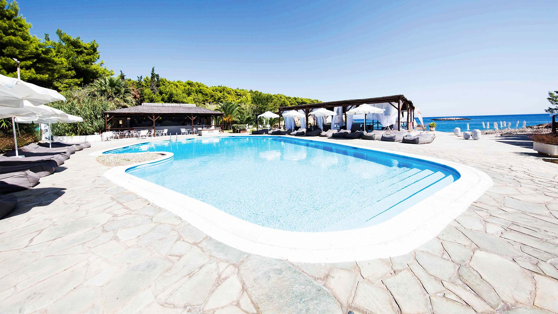 Pool at Marpunta, Greece Pool at Marpunta, Greece