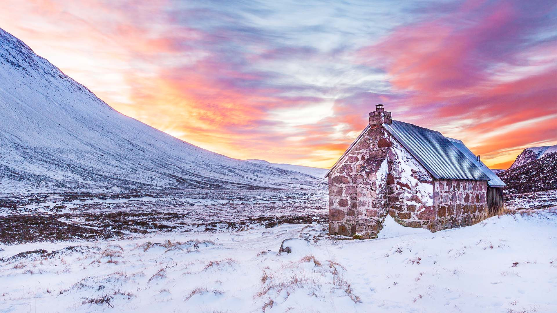 Bothy in the Scottish highlands Bothy in the Scottish highlands