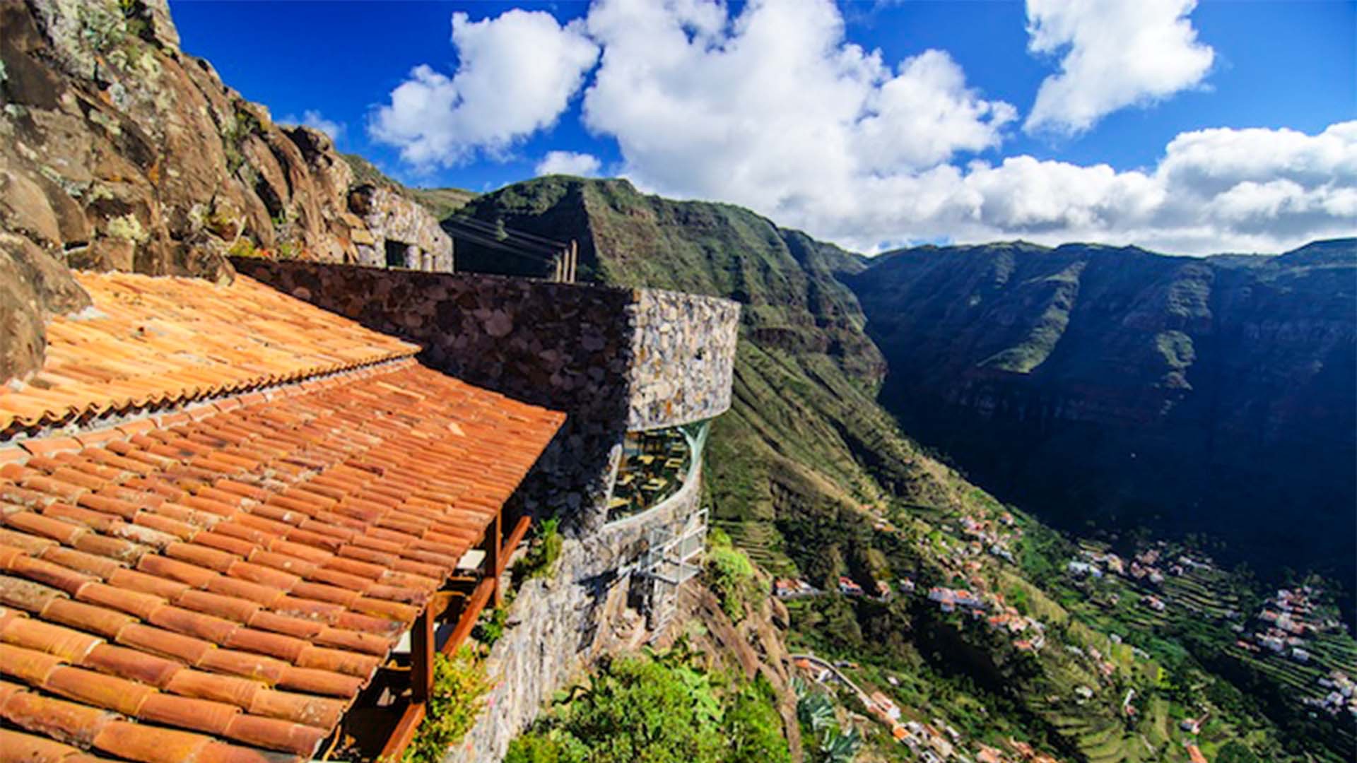 View from Mirador del Palmarejo in western La Gomera, Canary Islands View from Mirador del Palmarejo in western La Gomera, Canary Islands