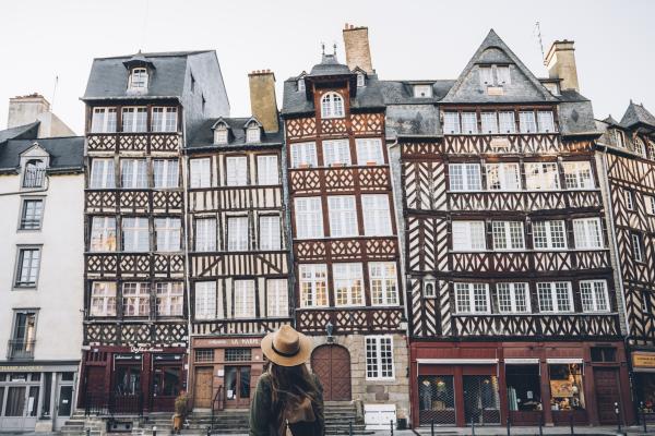 Half-timbered buildings, Rennes