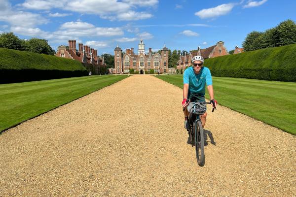 Cycling Blickling Hall on Norfolk's Rebel Way