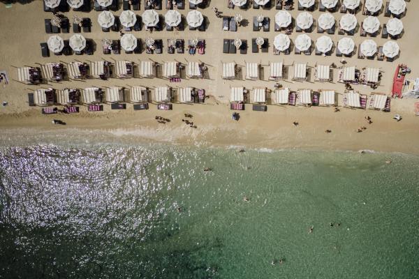 Beach at SantaAnna Mykonos