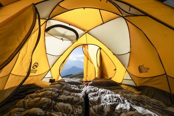 Inside the tents provided by Basecamp events