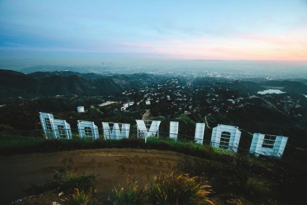 The Hollywood sign