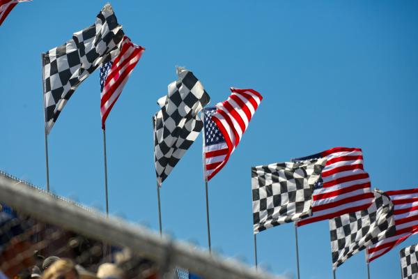 Flags at the racecourse