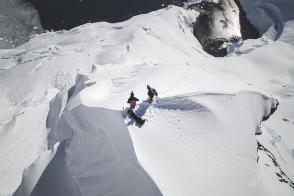 Climbing a peak in Antartica