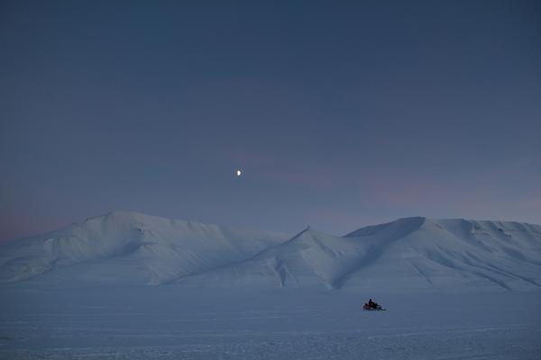 A snowy desert in Svalbard