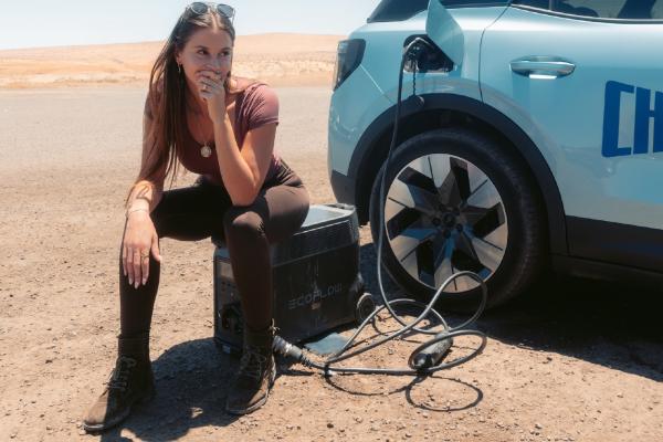 Finding a way to charge the car along the way was one of the biggest challenges