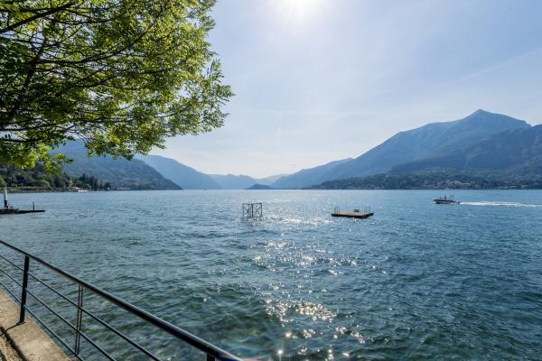 The diving platform on the lake