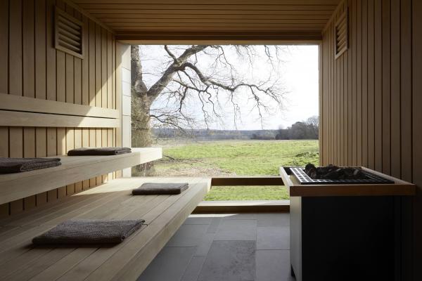 The sauna at The Bothy