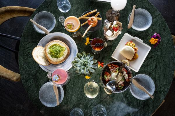 A spread at Walter’s on the Beach