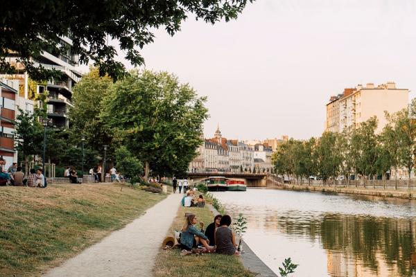 The river Vilaine which runs through Rennes